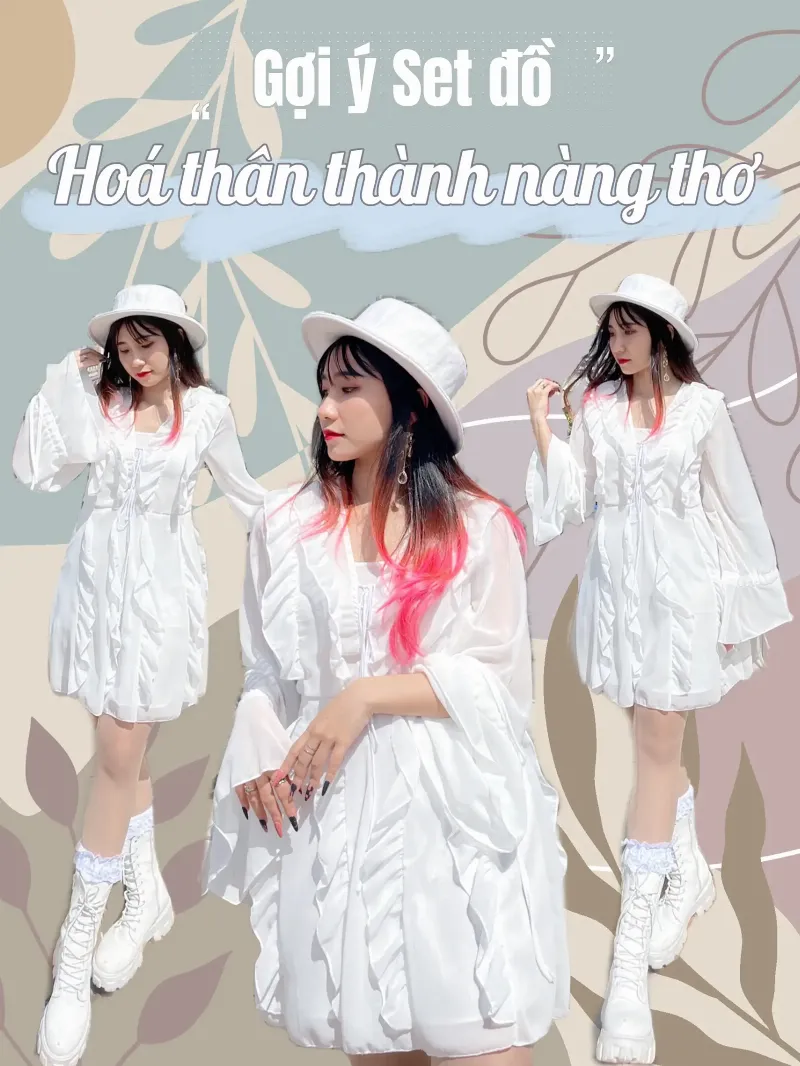 Chọn trang phục cho chụp ảnh nàng thơ: Váy maxi, váy ren, tông màu pastel