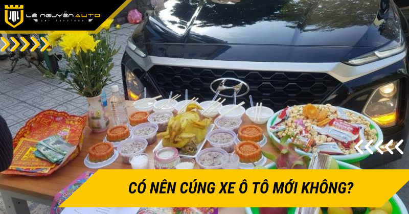 Canh cung xe moi truoc dau xe va dot vang ma cau hanh thong cho chu xe