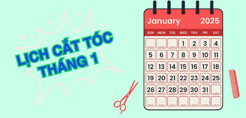 Cắt tóc cho bé tháng 1 2025