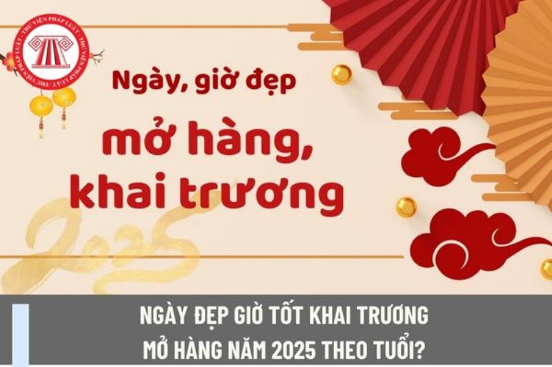 Chọn Giờ Hoàng Đạo Mở Hàng 2025