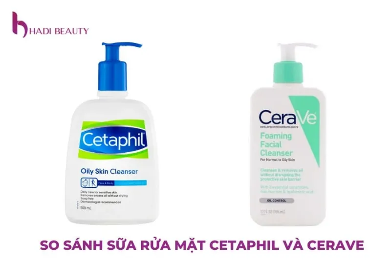 Da nhạy cảm dùng sữa rửa mặt Cetaphil