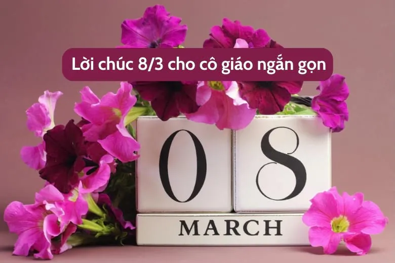 Lời chúc 8/3 cho Cô giáo ngắn gọn