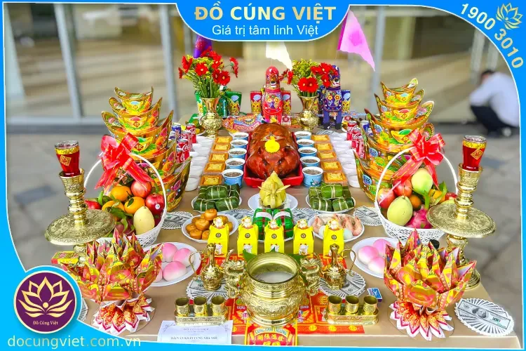 Mâm cúng khai trương - Đồ Cúng Việt phục vụ khách hàng