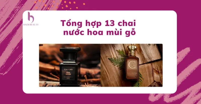 Nước hoa nam bán chạy nhất Tom Ford Oud Wood - chai nước hoa hình chữ nhật màu nâu đậm, nhãn đen, trên nền gỗ