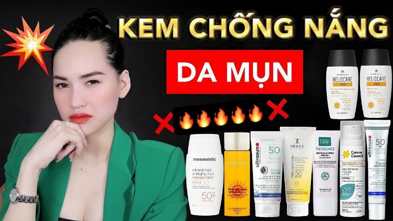 Các loại kem chống nắng cho da dầu