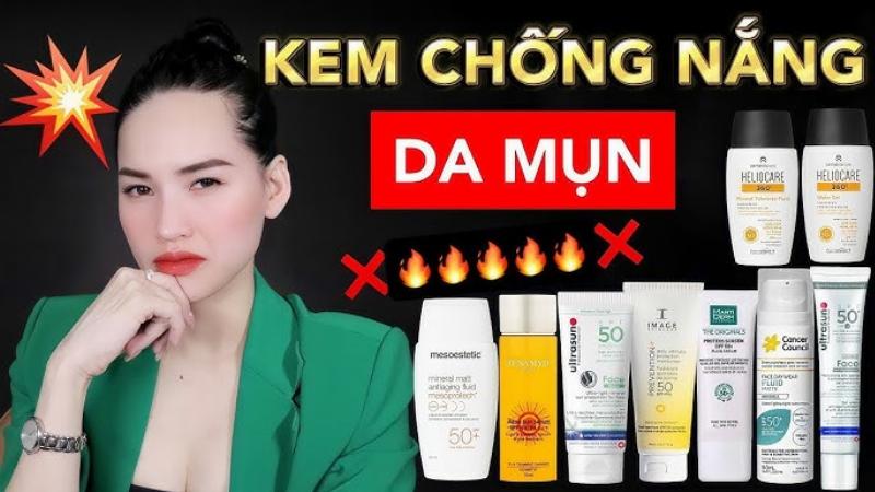 Kem chống nắng cho da dầu mỏng nhẹ