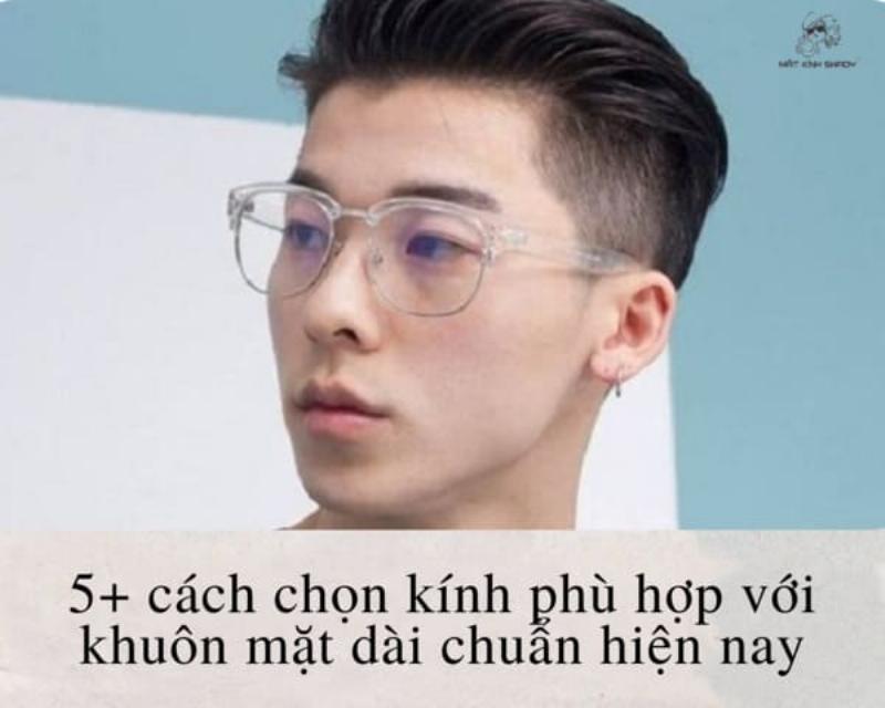 Ảnh minh họa các kiểu kính vuông chữ nhật, mắt mèo, browline hợp với mặt tròn