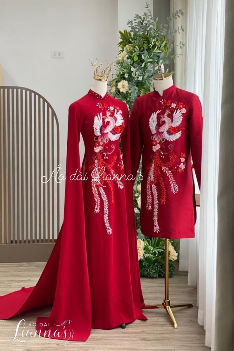 Hình ảnh các mẫu áo dài cưới truyền thống đẹp và ý nghĩa cho cô dâu